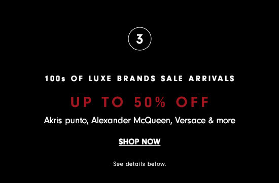 Luxe Brands Sale - Up to 50% off