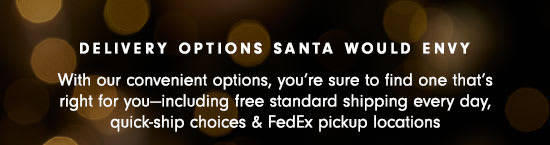 Delivery options Santa would envy