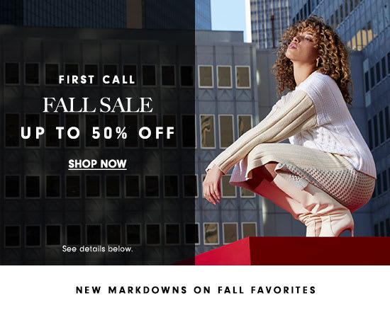 Fall Sale - Up to 50% off