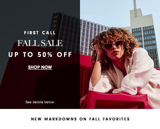 Fall Sale - Up to 50% off