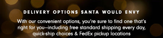 Delivery options Santa would envy