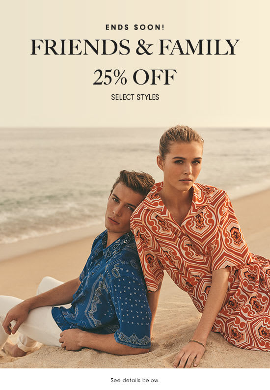 Friends & Family - 25% off