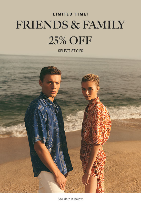 Friends & Family - 25% off