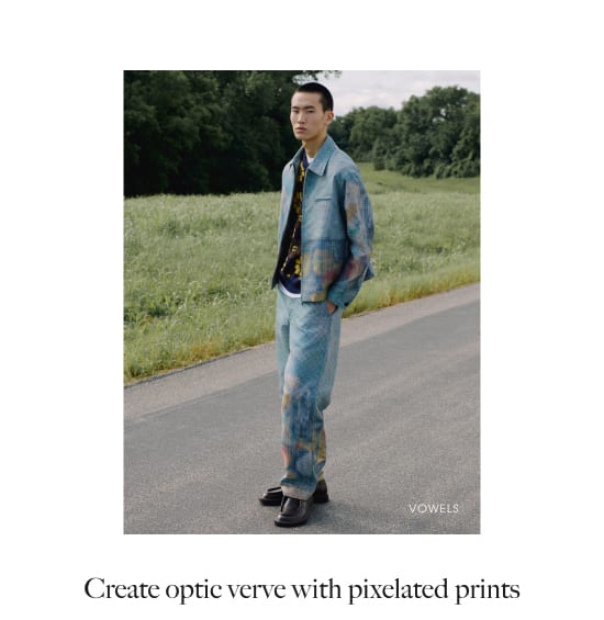 Create optic verve with pixelated prints