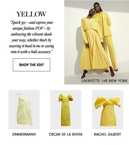 Shop The Edit: Yellow