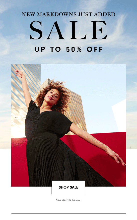 New Markdowns - Up to 50% off