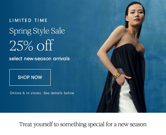 25% off select new season arrivals