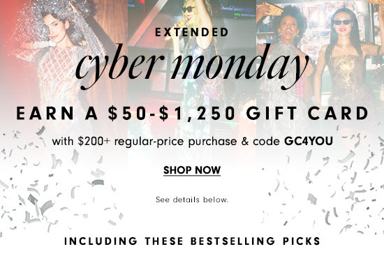 Cyber Monday - Earn a $50-$1,250 gift card