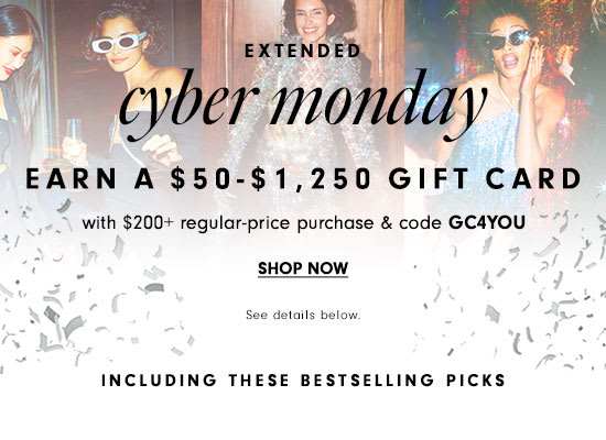 Cyber Monday - Earn a $50-$1,250 gift card