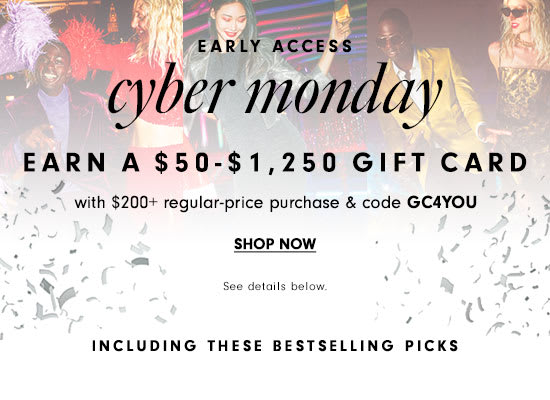 Cyber Monday - Earn a $50-$1,250 gift card