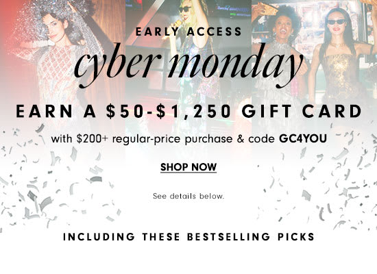 Cyber Monday - Earn a $50-$1,250 gift card