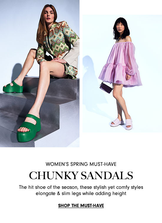 Women's Spring Must-Have: Chunky Sandals