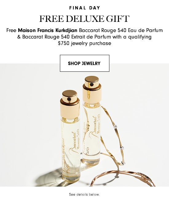 Free deluxe gift with jewelry purchase