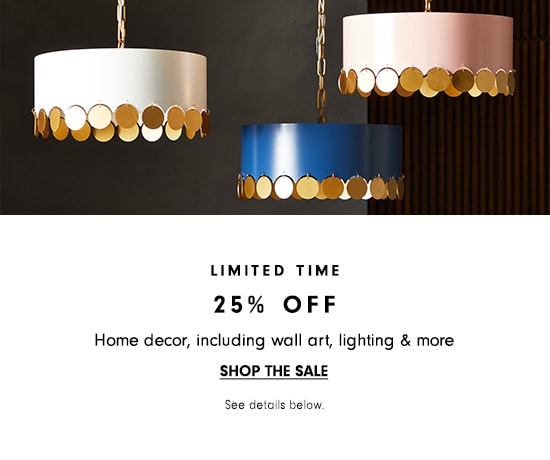 25% off home decor