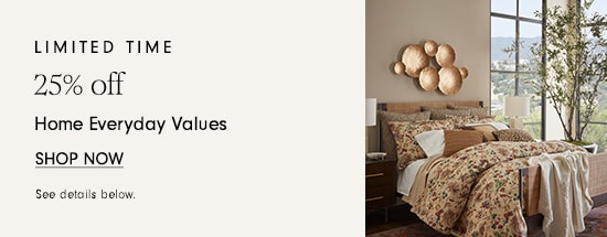 25% off Home Everyday Values