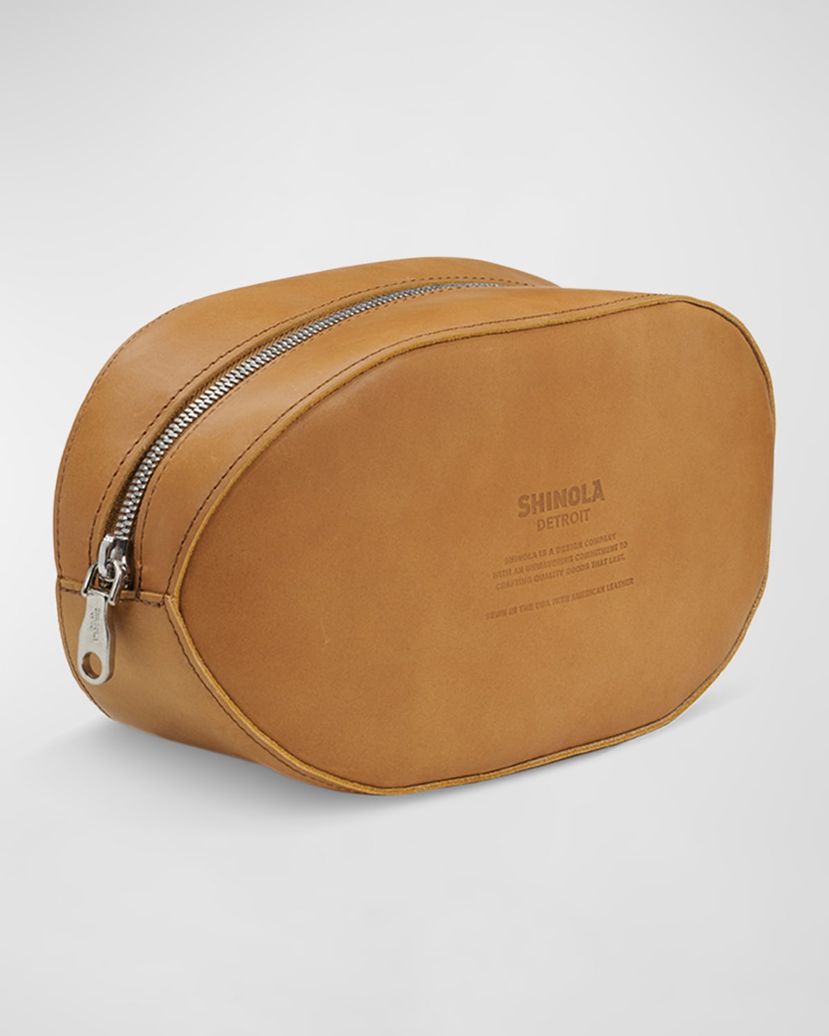 Shinola Navigator Leather Computer Briefcase - Medium Brown