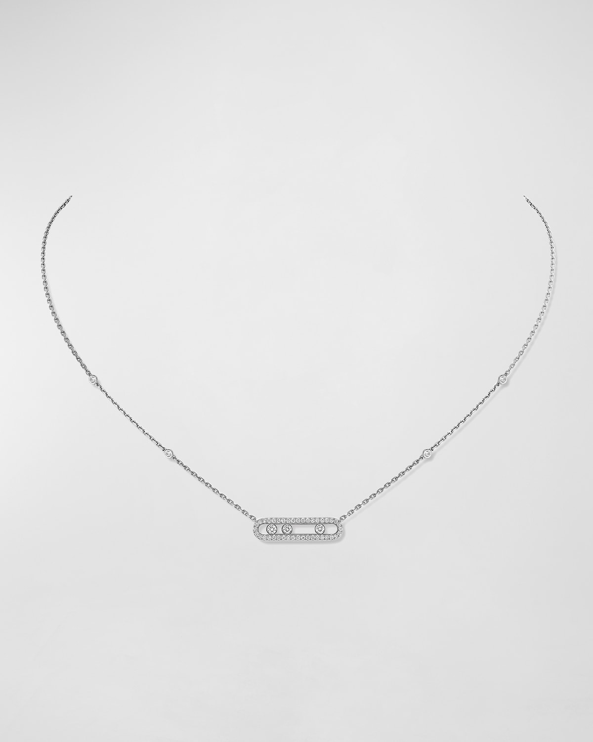 Louis Vuitton Monogram Chain Necklace Silver in Metal with Silver-tone - US