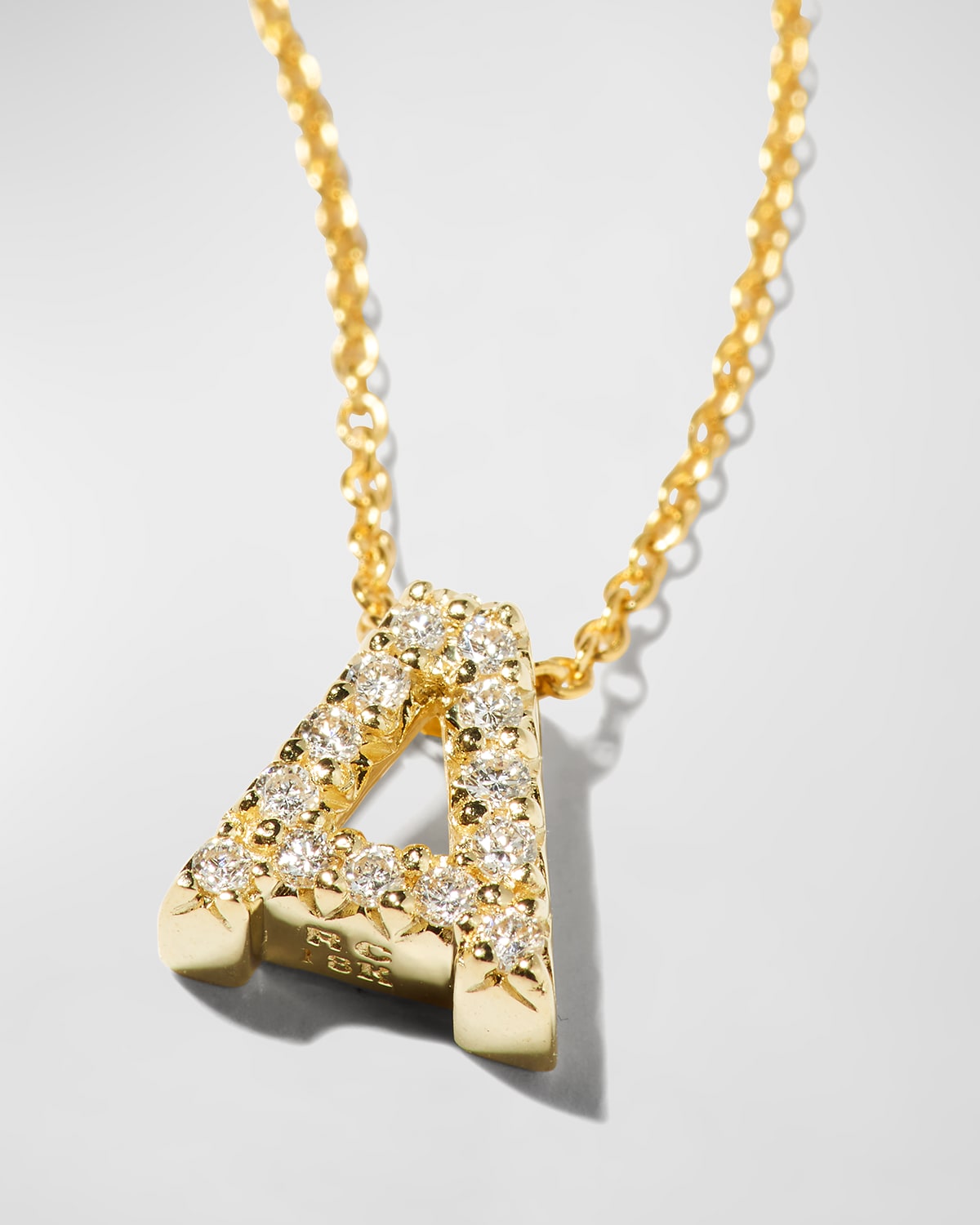 Roberto Coin Diamond Love Letter Necklace