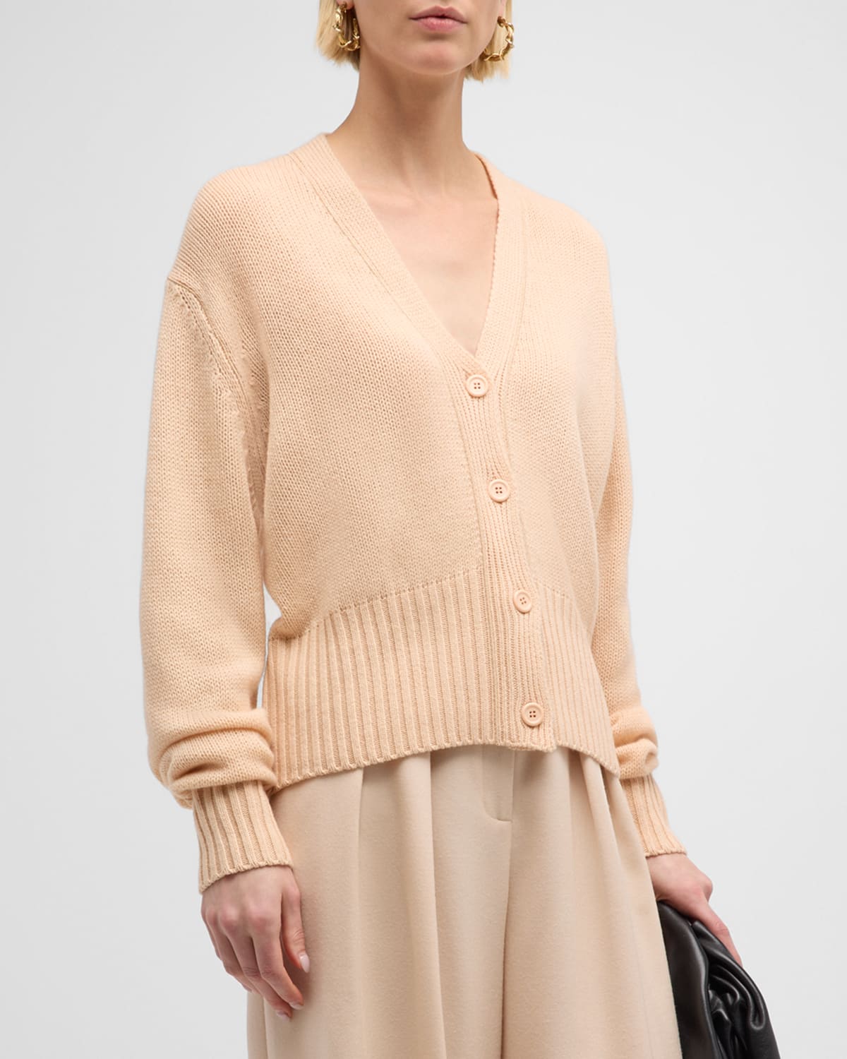 Cotton, cashmere, and wool hoodie in neutrals - Loro Piana