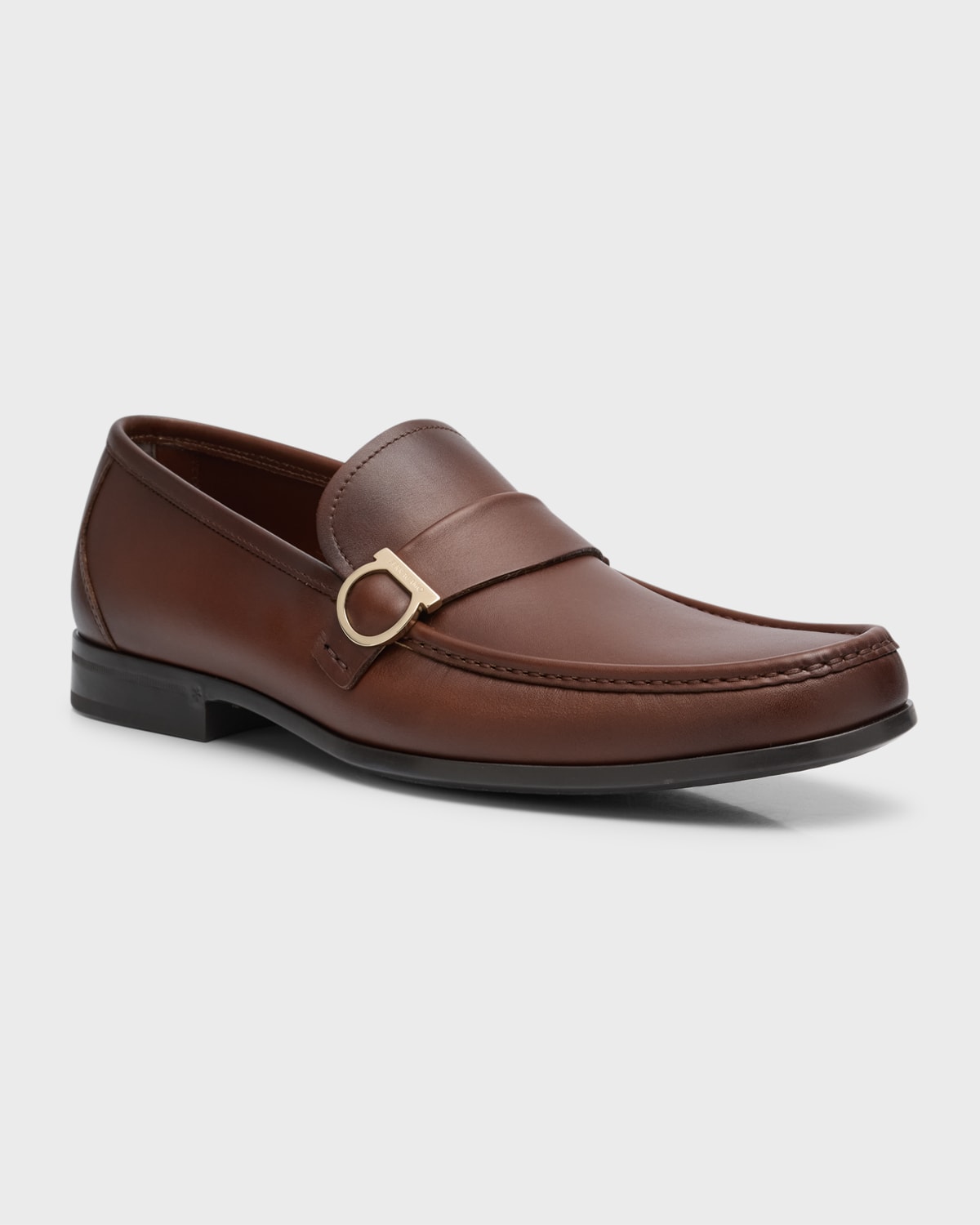 Men's Duomo Leather Gancio Penny Loafers