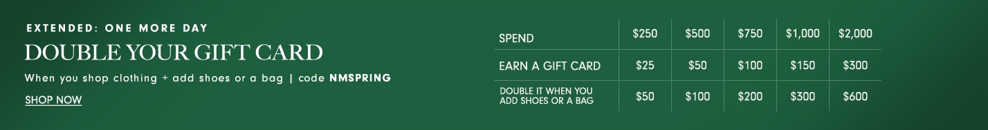 Double Your Gift Card - Shop Now