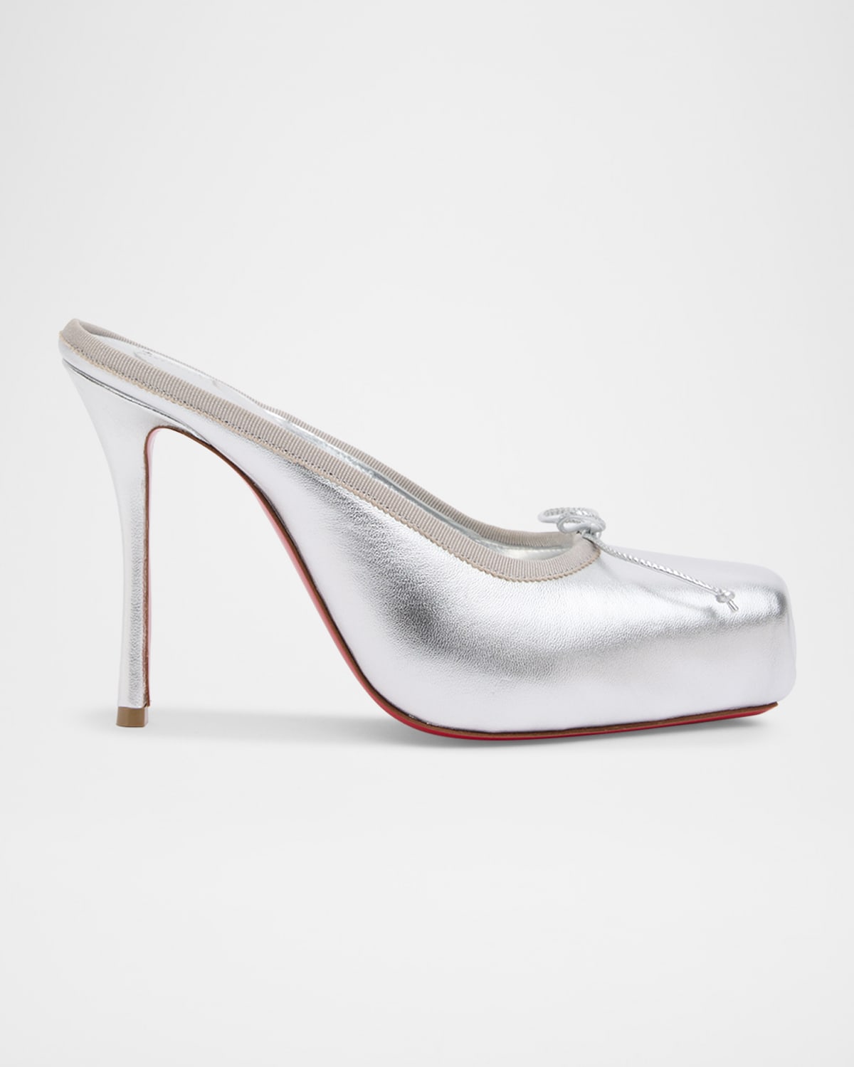 Christian Louboutin Silver Women's Shoes | Neiman Marcus