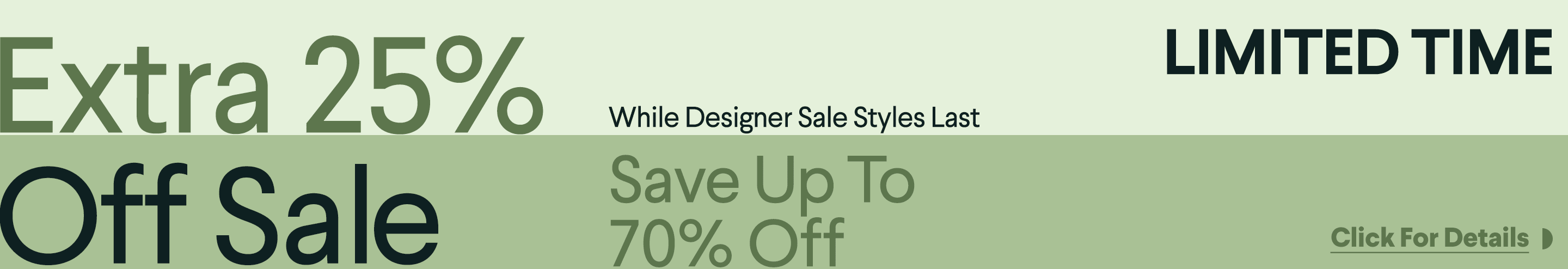 Extra 25% Off Sale - Click for details