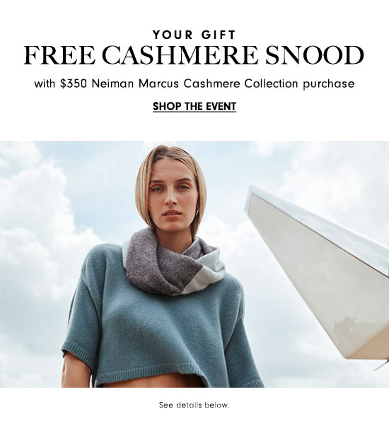 Shop cashmere & get a FREE twisted snood