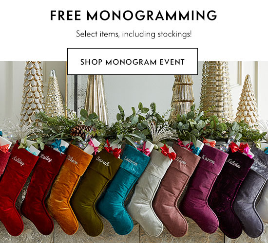 Shop monogram event
