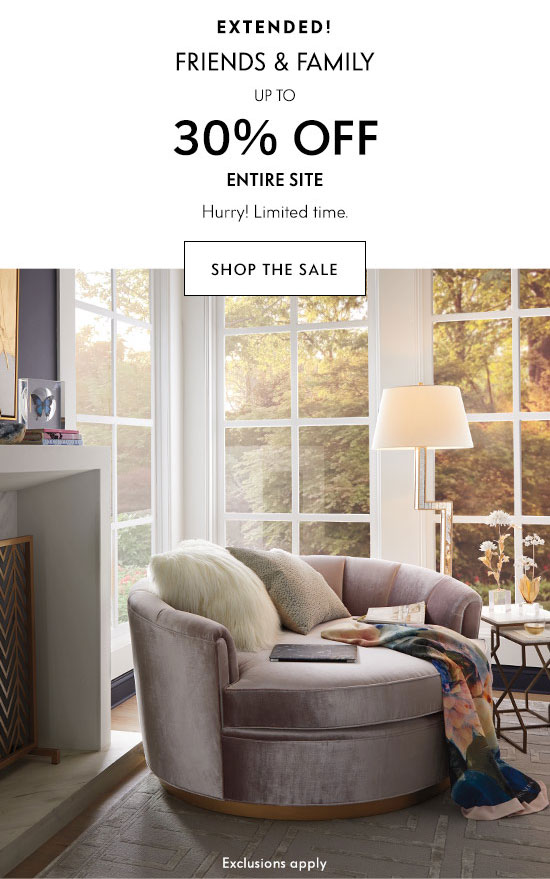 Shop Extended Friends and Family Sale