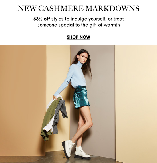 New Cashmere Markdowns