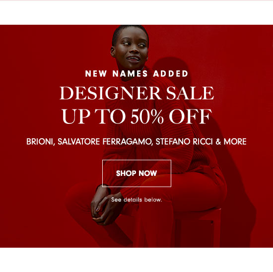 Designer Sale - Up to 50% off