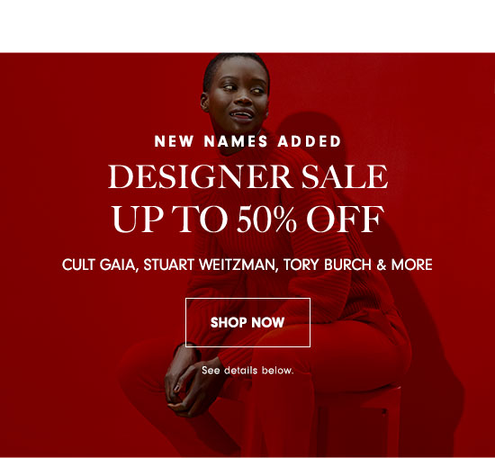 Designer Sale - Up to 50% off