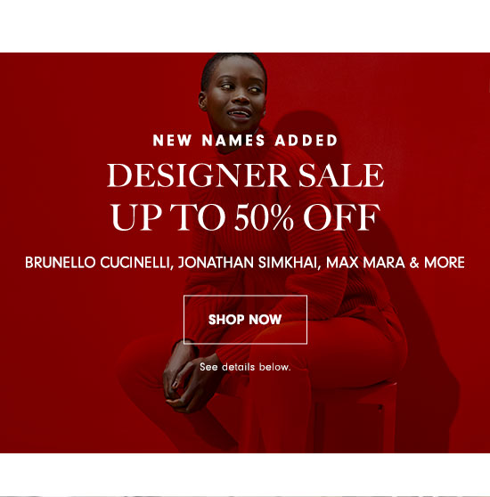 Designer Sale - Up to 50% off