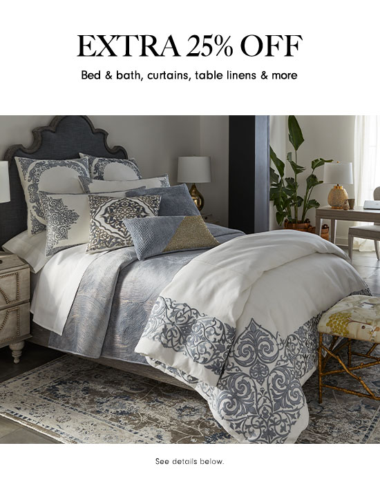 Bed & Bath Sale - Extra 25% off