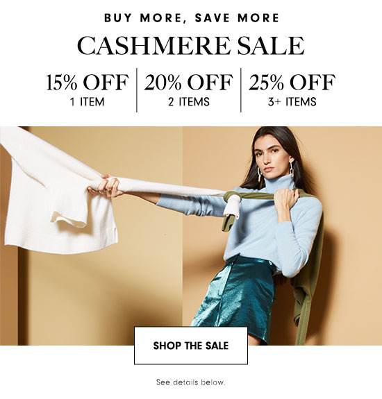 Cashmere Sale - 15-25% Off