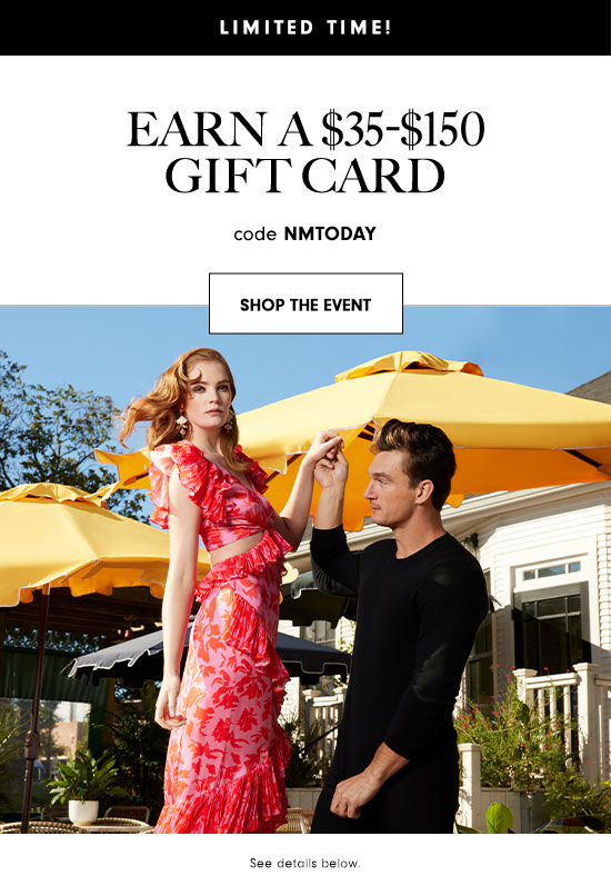 Earn a $35-$150 gift card