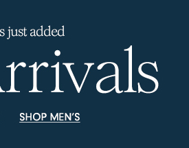 Shop Men's New Arrivals