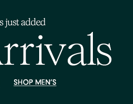 Shop Men's New Arrivals