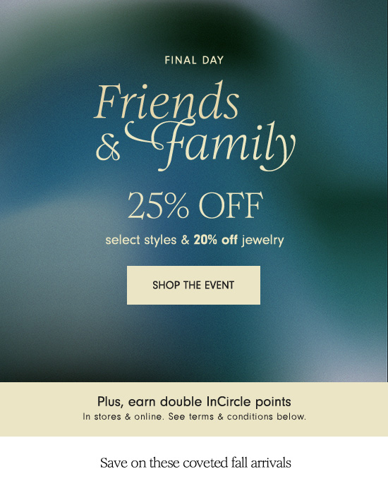 Up to 25% off select styles