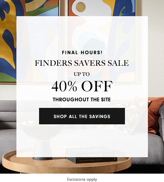 Shop the Finders Savers Sale
