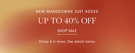 Up to 40% off 
