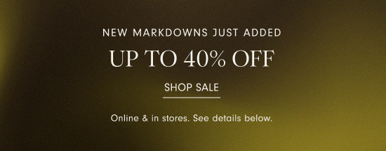 Up to 40% off