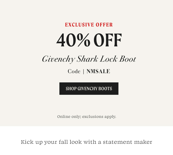 40% off Givenchy Shark Lock Boot