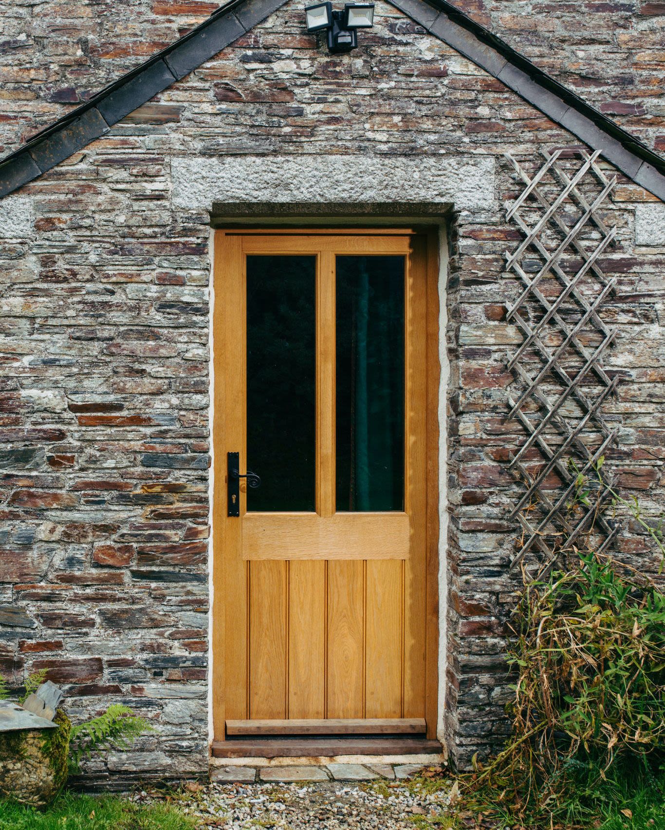 Front door colours 2023 | Nathan McCarter Joinery wooden front door with glass