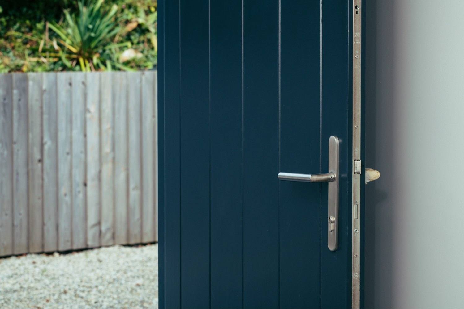 Door And Window Colour Trends For 2025 | Nathan McCarter Joinery close up of bespoke timber front door internal view