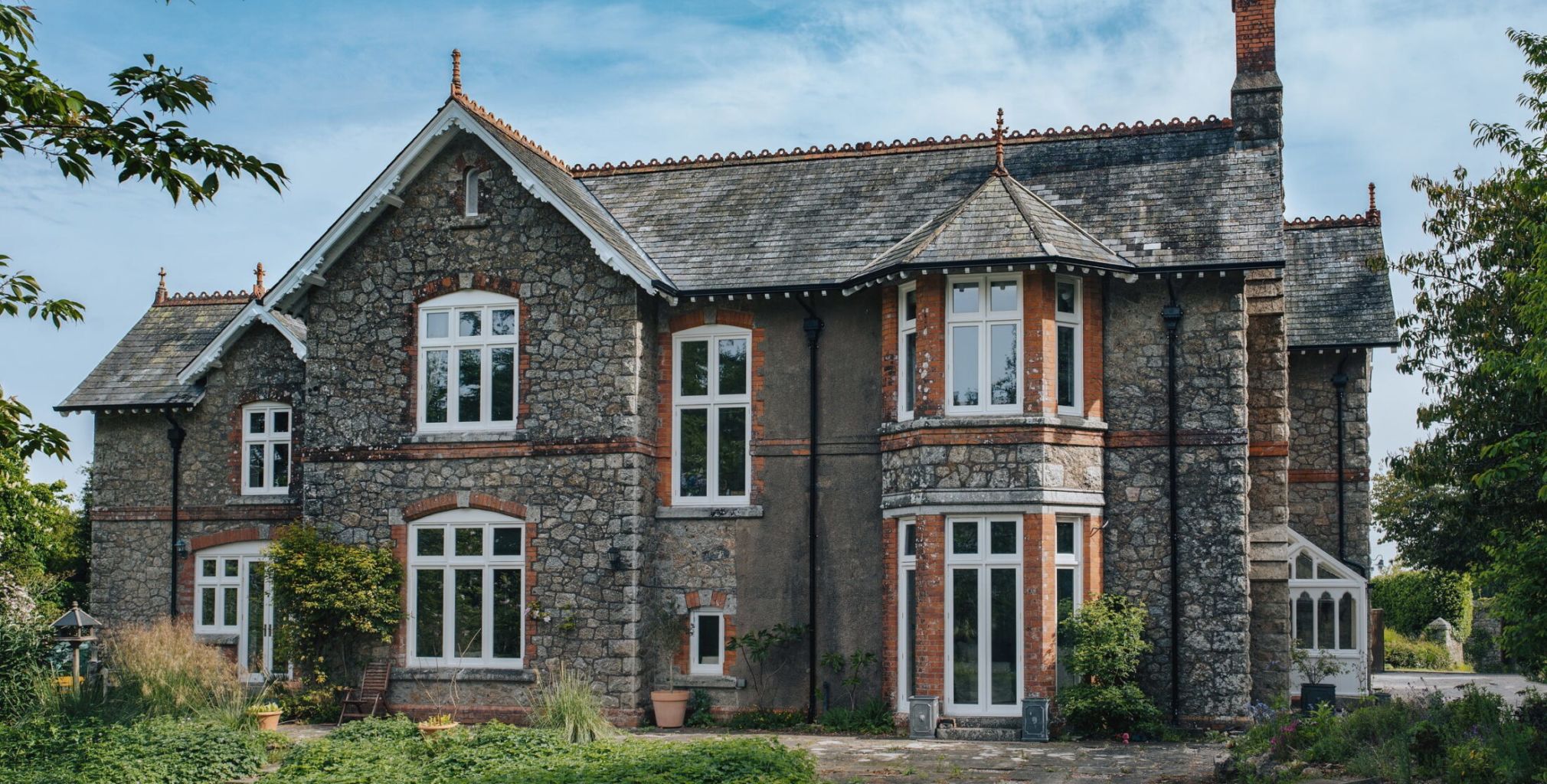 front view of house of bespoke timber windows and doors