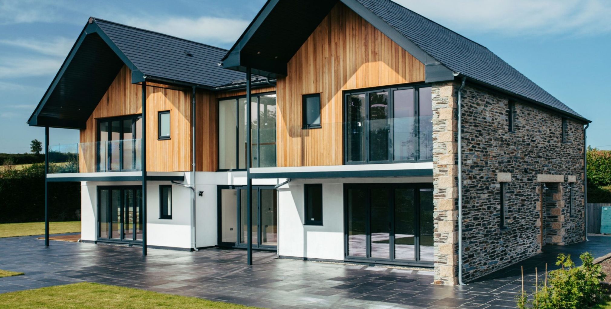 new build with custom timber windows and doors by Nathan McCarter