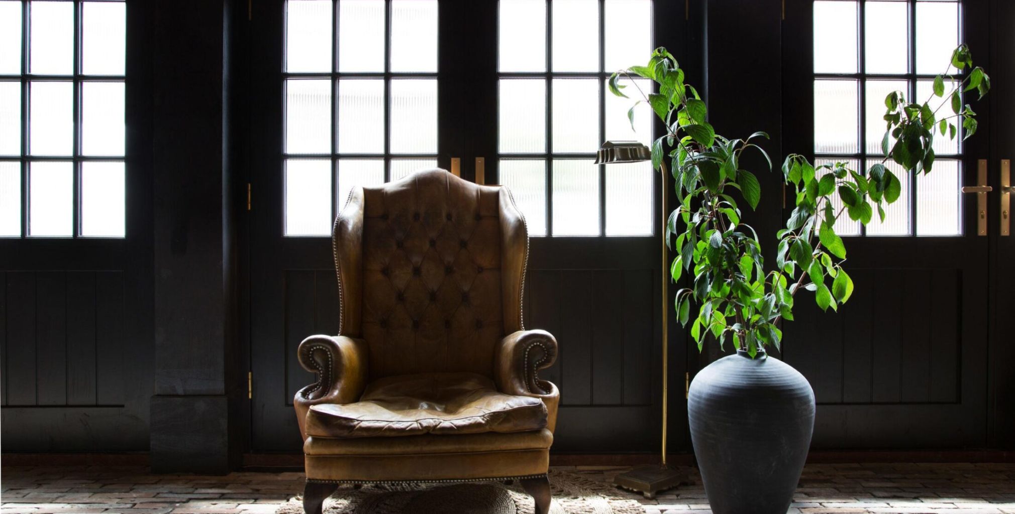 ch4 double timber doors internal chair