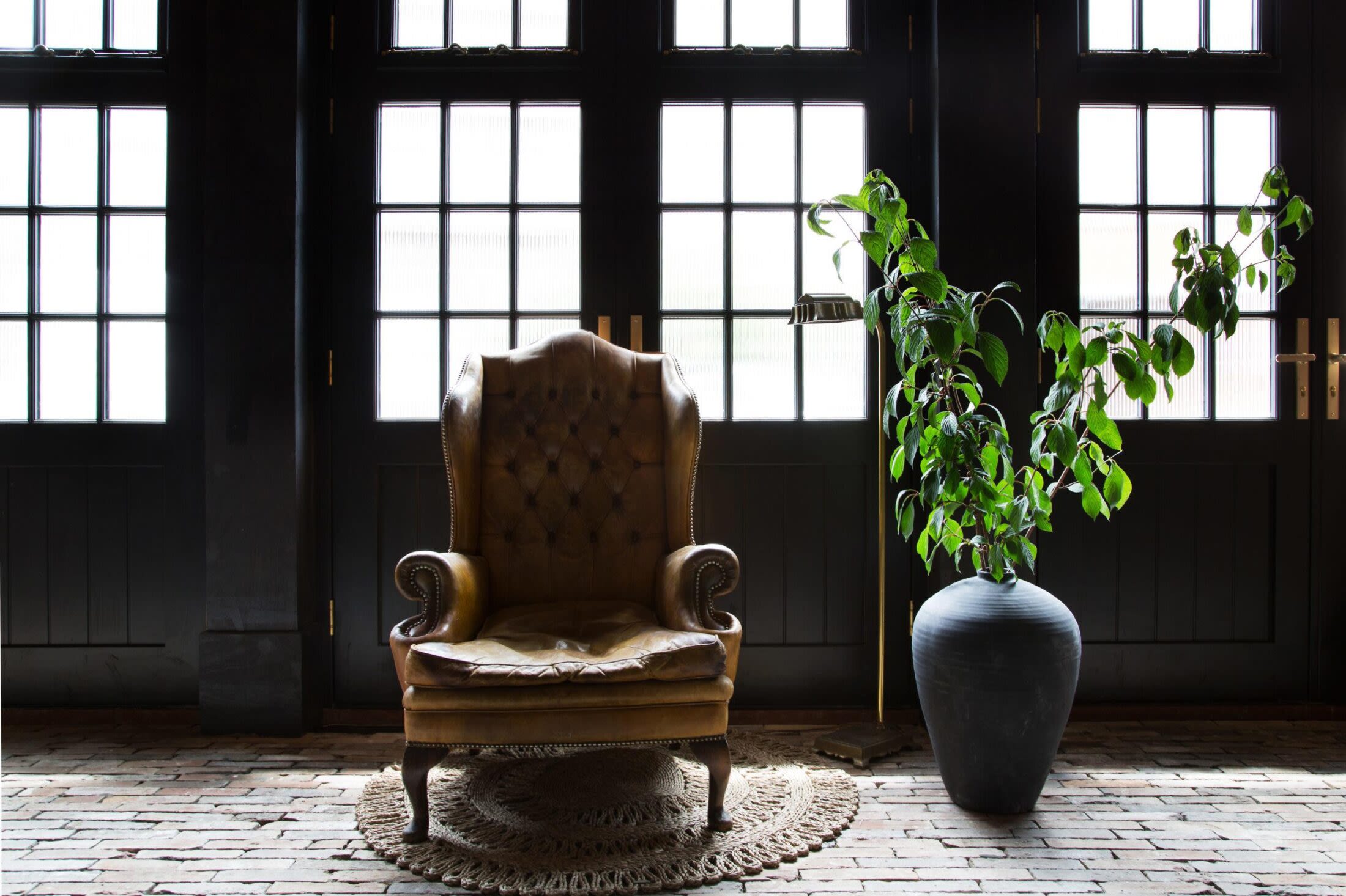 ch4 double timber doors internal chair